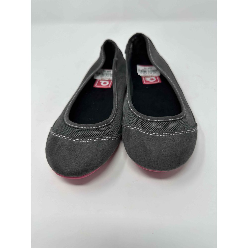 Jelly Pop Girls Grey Flat Round Toe Slip-On Shoes Size 5
